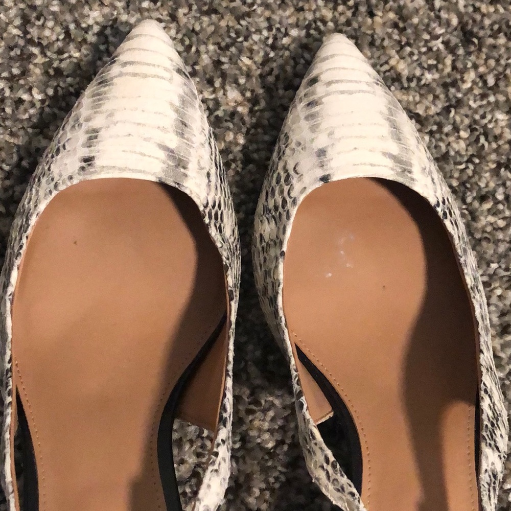 Calvin Klein Snake Print Sling Back Pointed Heels - image 5